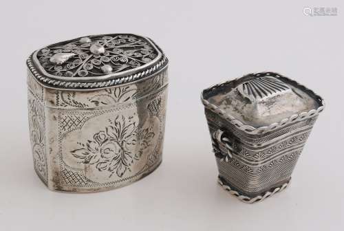2 Silver loderein box