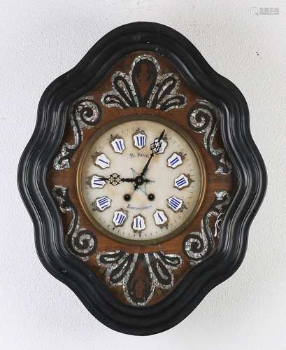 French wall clock cow-eye