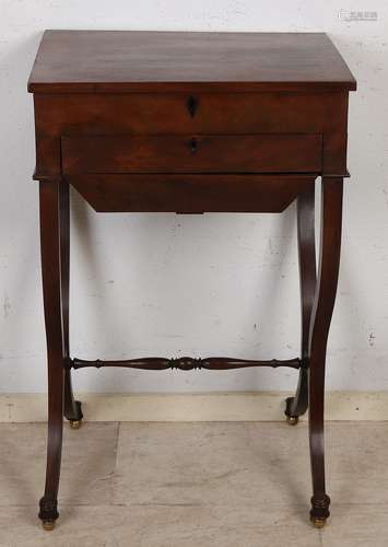 Mahogany sewing table, 1830