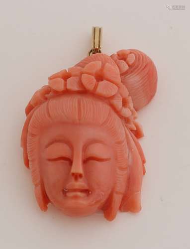 Red coral pendant (Chinese)