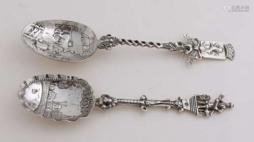 2 Silver occasional spoons