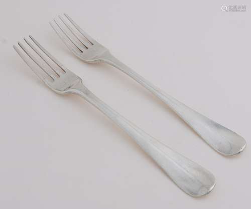 Two silver forks