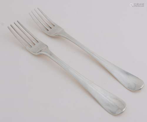 Two silver forks