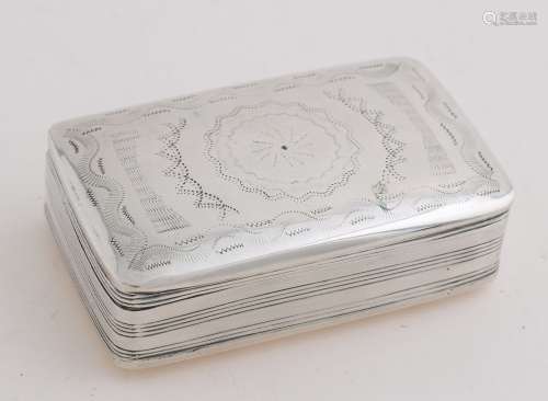 Silver snuff box, 1851