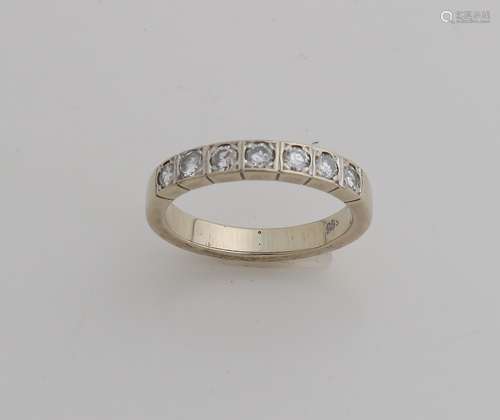 White gold ring with diamond