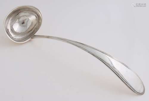 Silver serving spoon