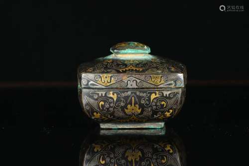 chinese bronze box