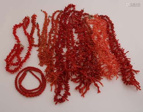 Lot of red corals