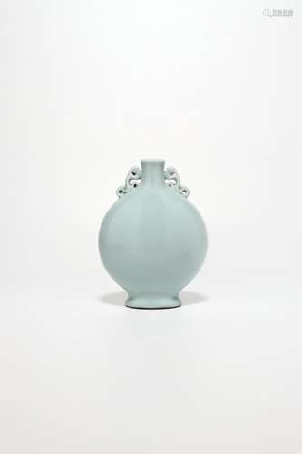 chinese celadon glazed porcelain binaural vase