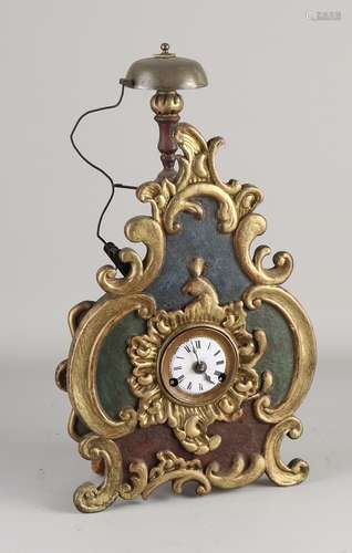 German table clock, 1900