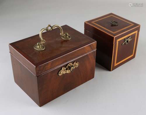 Two tea chests