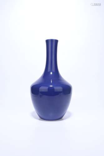 chinese sacrificial-blue glazed porcelain vase