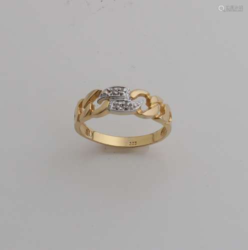 Gold ring with diamond