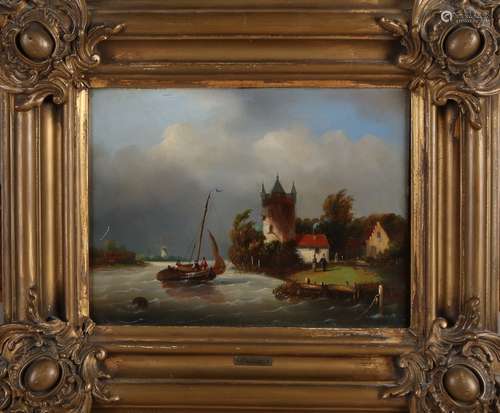 K. ten Hagen, Dutch river view