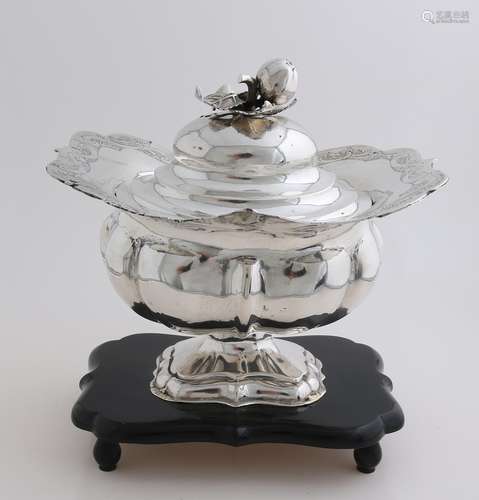 Silver tobacco jar, 1850