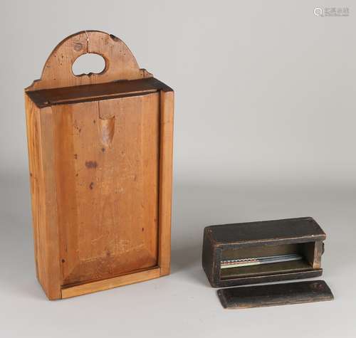 Wooden school bag + pencil box