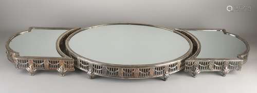 3-piece silver table piece