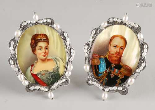 2 Miniature portraits