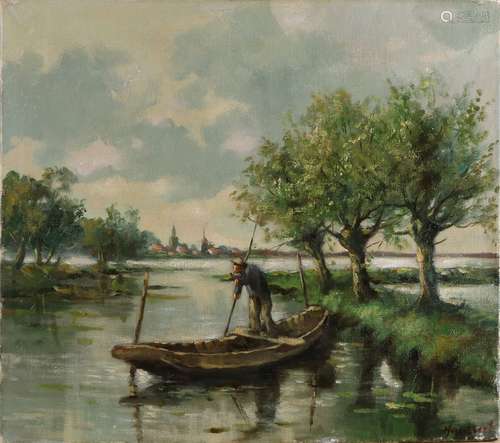 Haussert, Polder view with punt