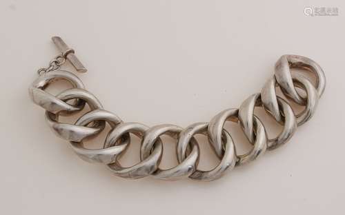 Coarse silver bracelet