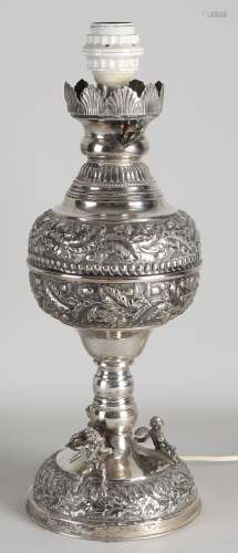 Silver lamp base