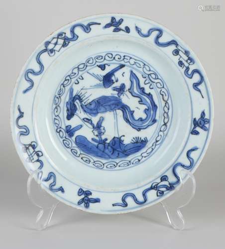 Chinese Ming plate Ø 19.3 cm.