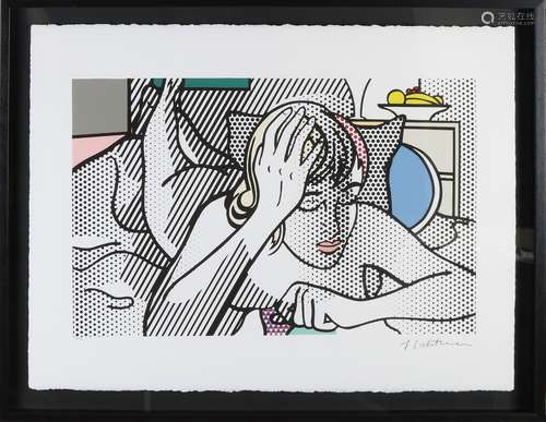 Roy Lichtenstein, Reclining nude woman