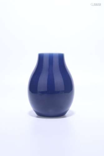 chinese sacrificial-blue glazed porcelain vase