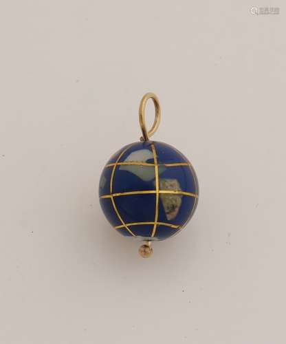 Gold globe pendant