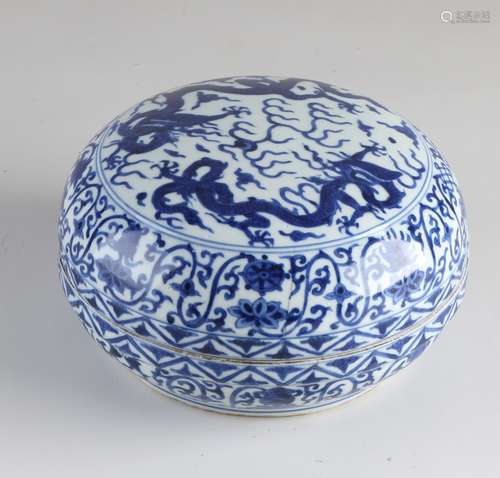 Chinese dragon lid box