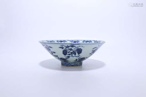 chinese blue and white porcelain bowl