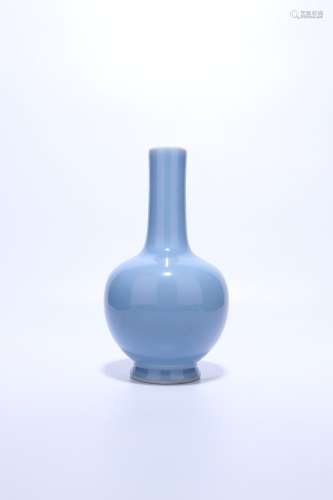 chinese azure glazed porcelain globular vase