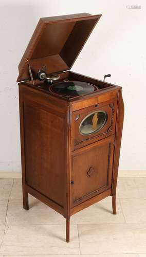 Gramophone in cabinet