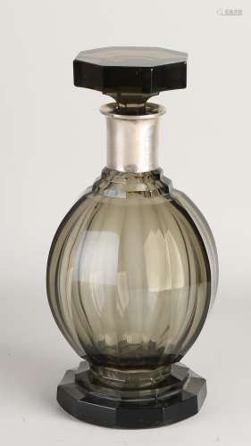 Decanter with silver neck, 1930
