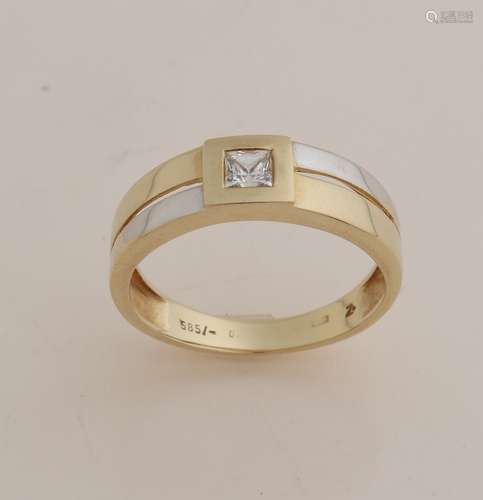 Gold Bicolor men's ring