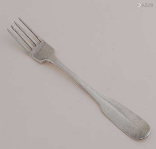 Antique silver children's fork