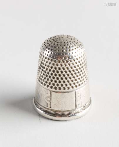 Silver thimble