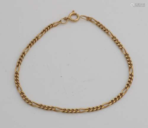 Gold figaro bracelet