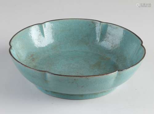 Chinese celadon bowl Ø 18 cm.