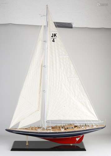 Model of sailing yacht 'Endeavor'