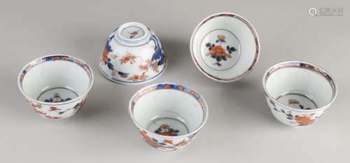 5 Chinese Imari heads