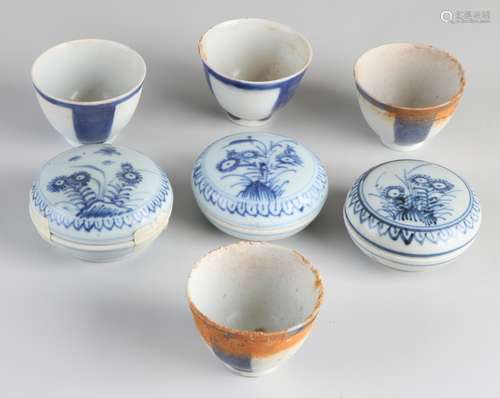 7x Chinese porcelain