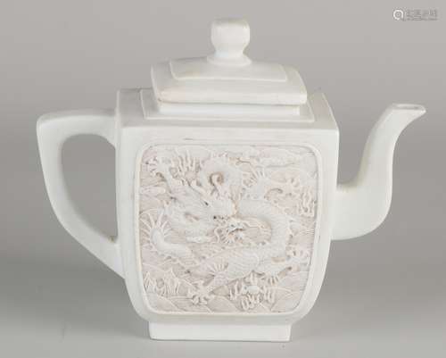 Chinese teapot with dragons