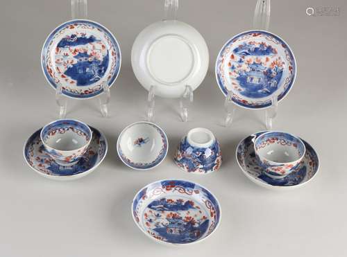 Lot of Chinese Imari porcelain (10x)