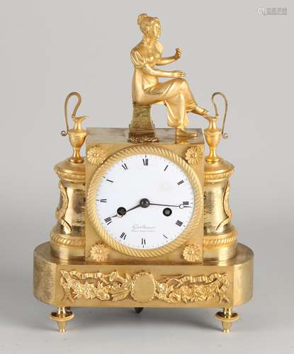 Small ormolu mantel clock