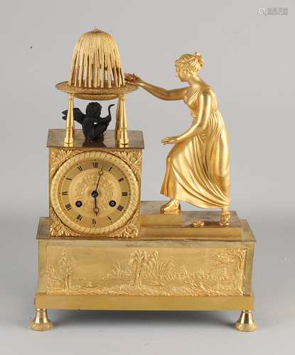 French Empire mantel clock, 1820