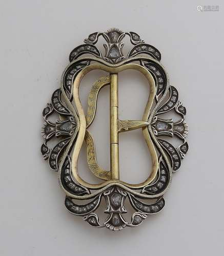 Antique buckle with diamonds