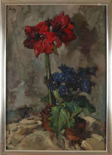 Emile Viegers, Flowerpot with amarylis