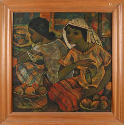 R. San Miguel, Two fruit sellers on the market