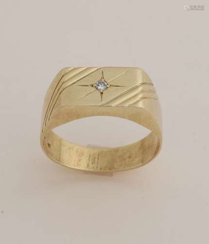 Gold men's ring